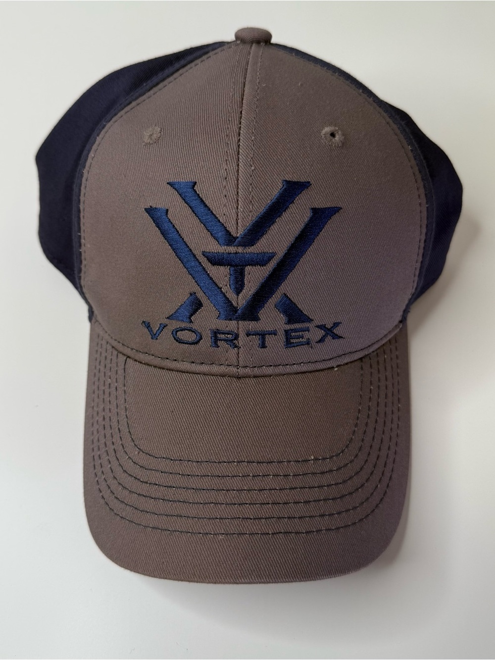 Vortex Optics Navy Blue & Grey Baseball Cap Snap-Back Hunting Outdoors USA